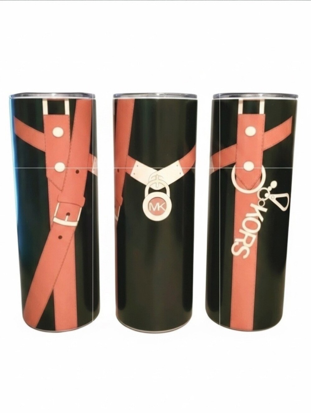 Custom Handbag 20oz Skinny Tumbler Travel Cup Hot/Cold Sublimated MK NIB
